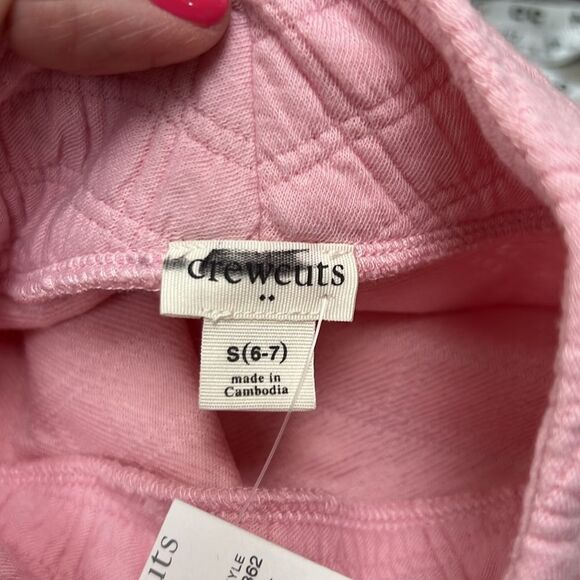 Crewcuts factory bu362 pink Girls' quilted mockneck pullover sie Small NWT - Picture 3 of 6